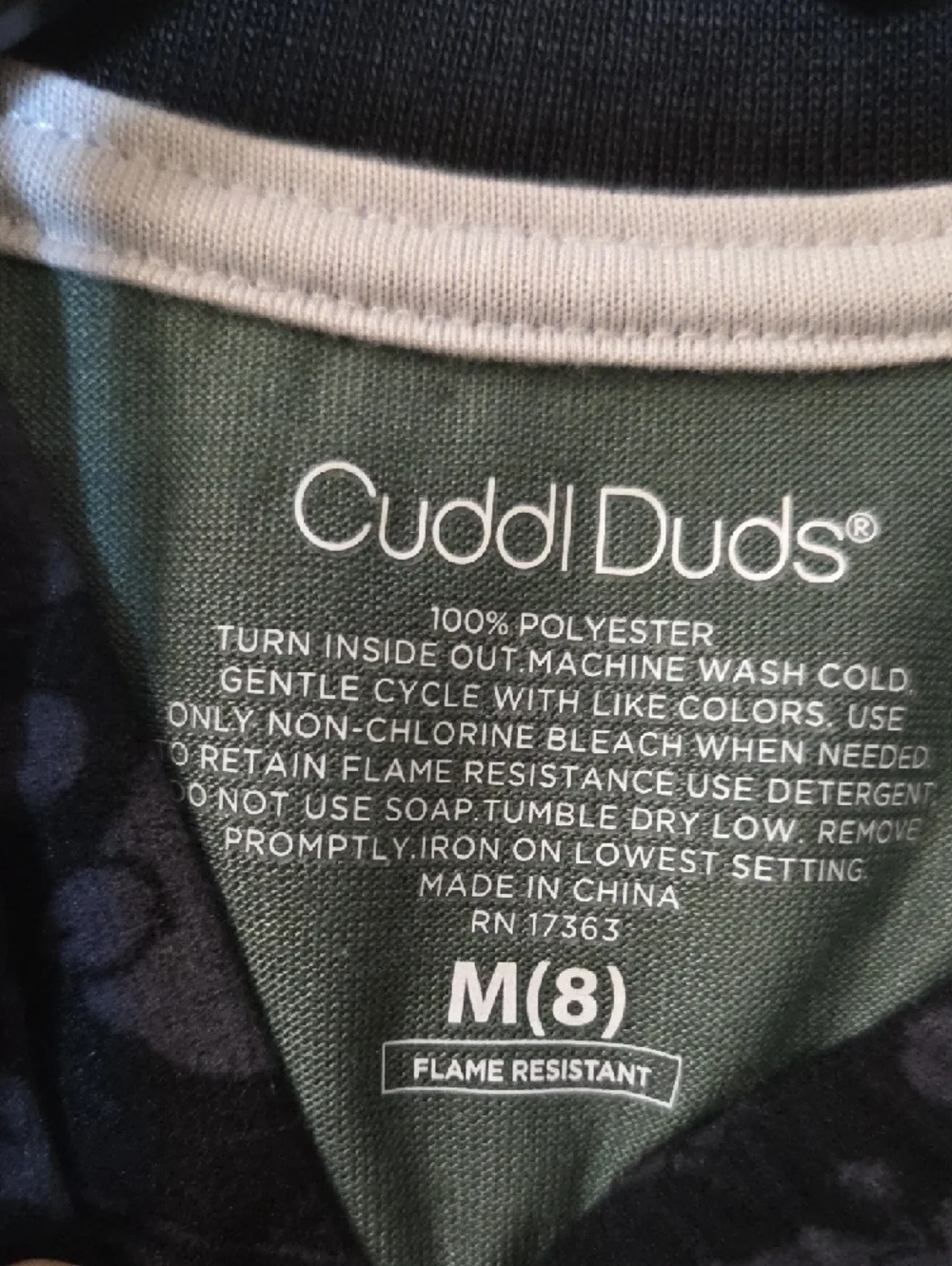 Cuddl Duds Green‎ and Dark Gray Kids Top and Pants Sleep Wear [Boys]